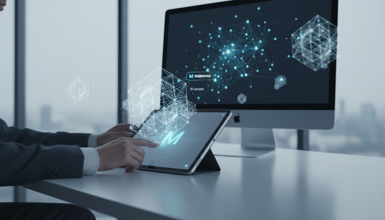 обложка для статьи про 3d рендер midjourney: пошаговый гид для новичков и профессионалов