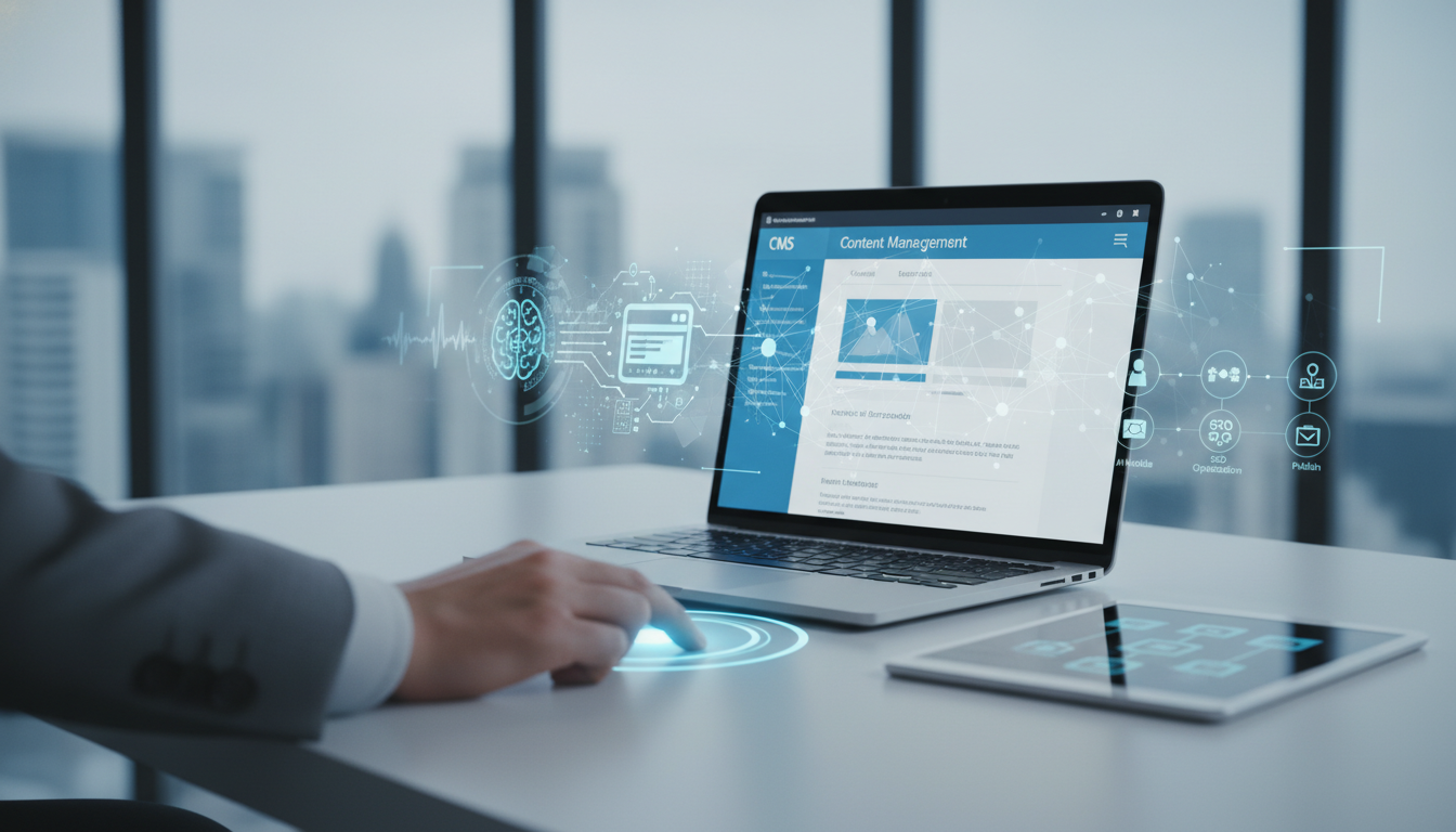 обложка для статьи про Интеграция нейросетей в CMS: как эффективно автоматизировать контент