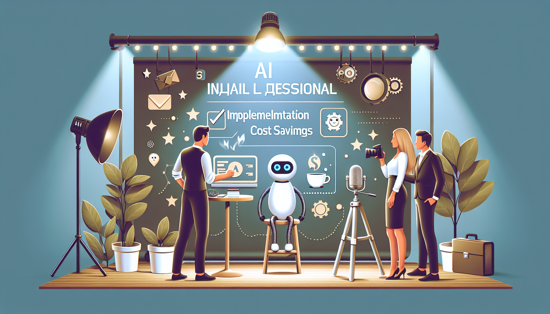 обложка для статьи про Интеграция AI в малом бизнесе: выгоды, внедрение и экономия расходов