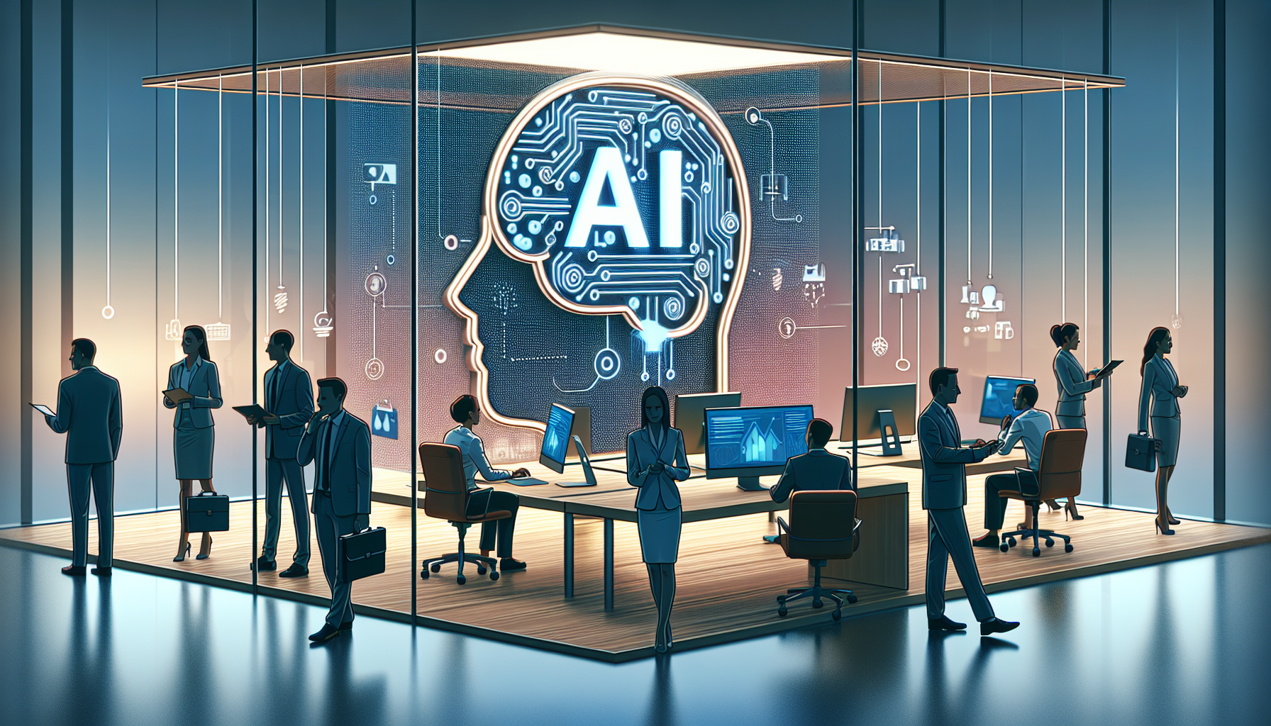 обложка для статьи про Искусственный интеллект для бизнеса: как выбрать и внедрить AI-решения