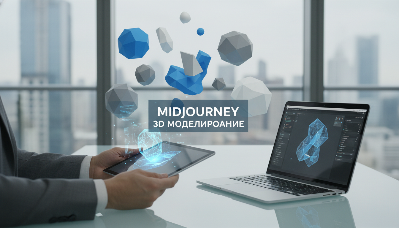обложка для статьи про Midjourney 3D моделирование: полный гид по возможностям и применению