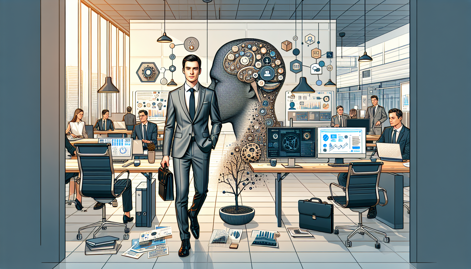 обложка для статьи про Нейросети 2025 для бизнеса: как выбрать и внедрить ai-комбайн