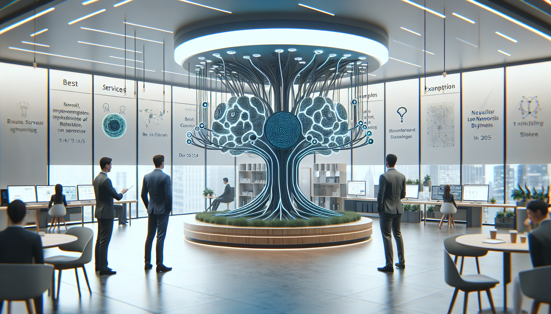 обложка для статьи про Нейросети для бизнеса 2025: лучшие сервисы, примеры и внедрение