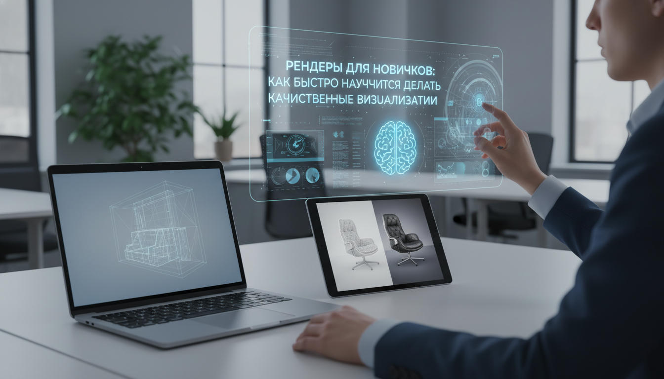 обложка для статьи про Рендеры для новичков: как быстро научиться делать качественные визуализации