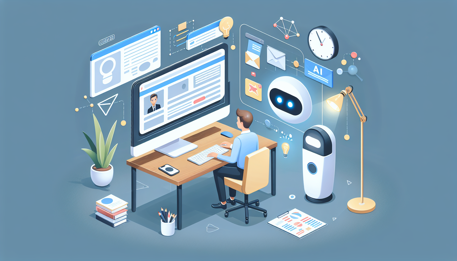 обложка для статьи про Как создать ИИ ассистента: пошаговое руководство для бизнеса, сайта и Telegram