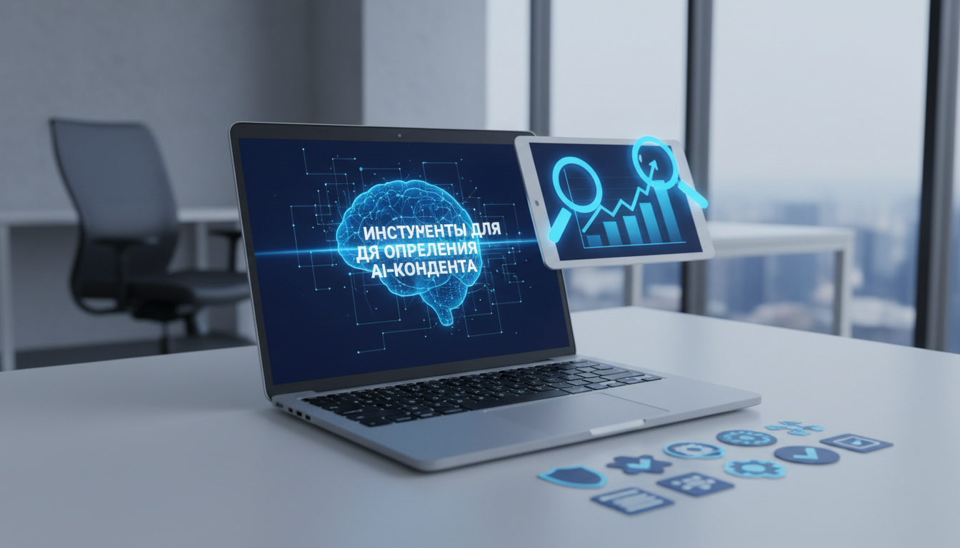 обложка для статьи про Инструменты для определения AI-контента: лучшие методы и сервисы 2024