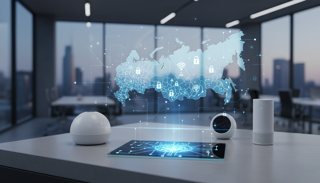 обложка для статьи про AI для умного дома: как настроить, сценарии и безопасность в России