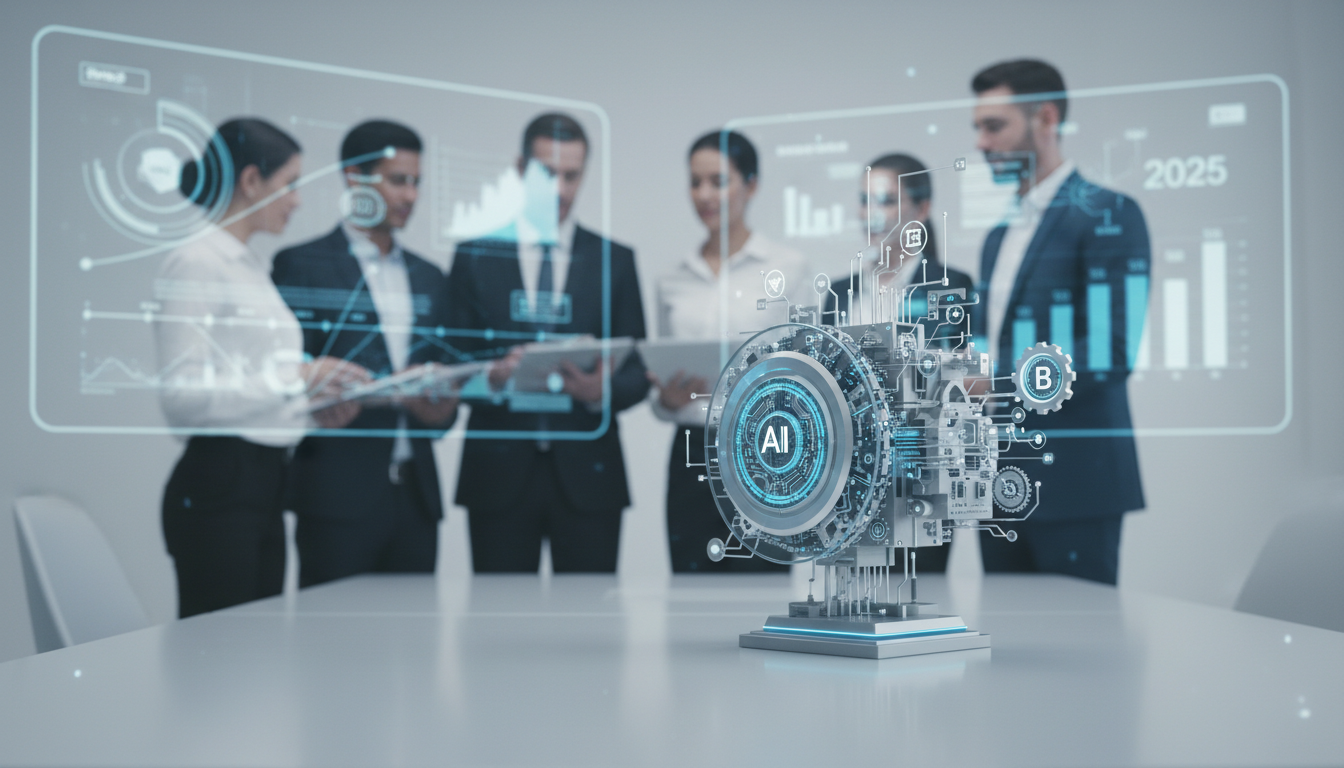 обложка для статьи про AI-комбайны для бизнеса: руководство по выбору и внедрению в 2025 году