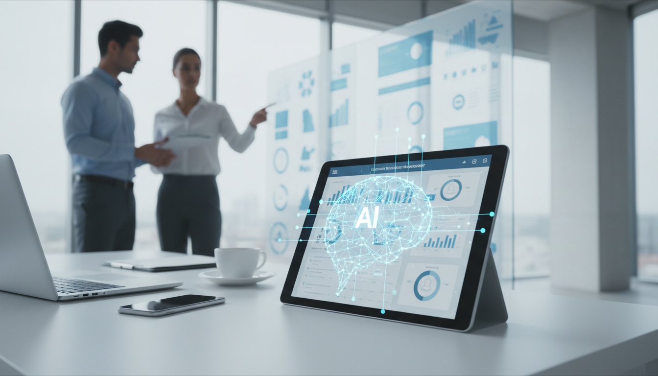 обложка для статьи про AI в CRM: преимущества и реальные кейсы для малого бизнеса