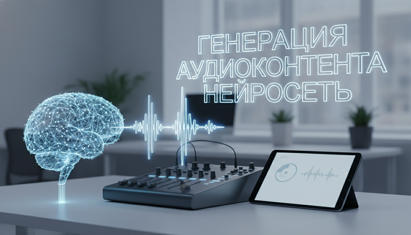 обложка для статьи про Генерация аудиоконтента нейросеть: как создавать качественный звук быстро