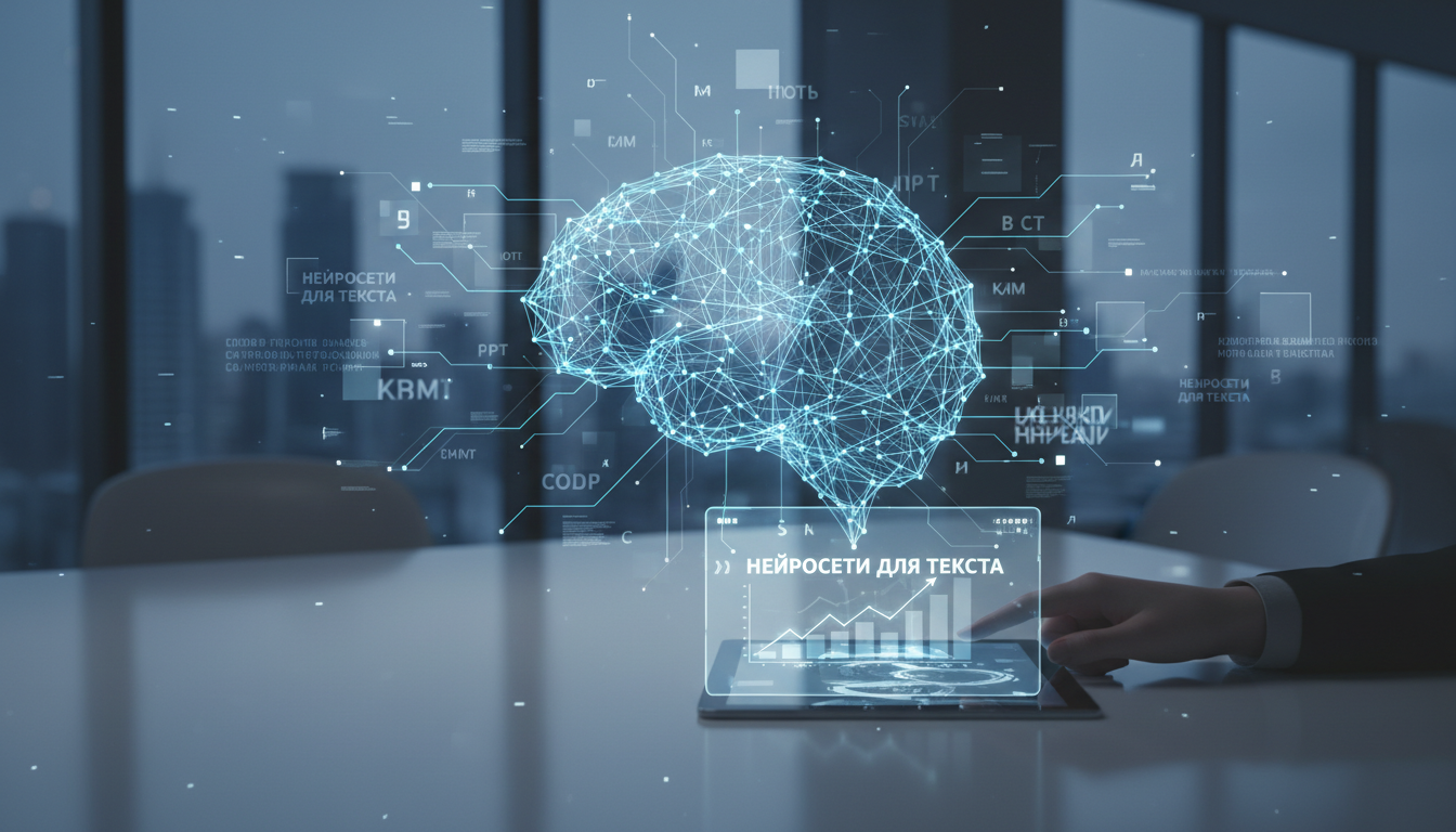 обложка для статьи про Лучшие российские нейросети для текста в 2025 году: обзор и тренды