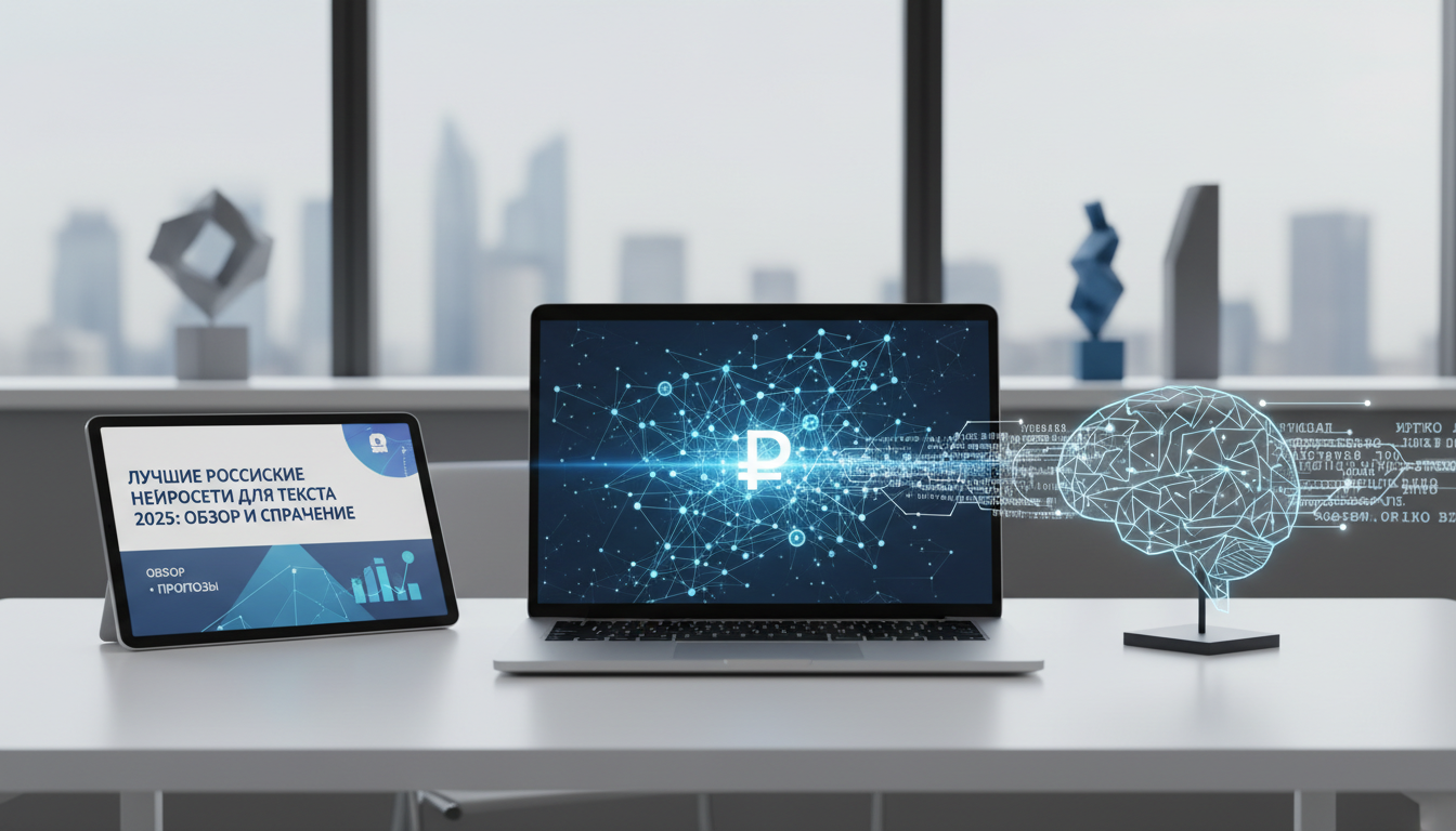 обложка для статьи про Лучшие российские нейросети для текста 2025: обзор и сравнение