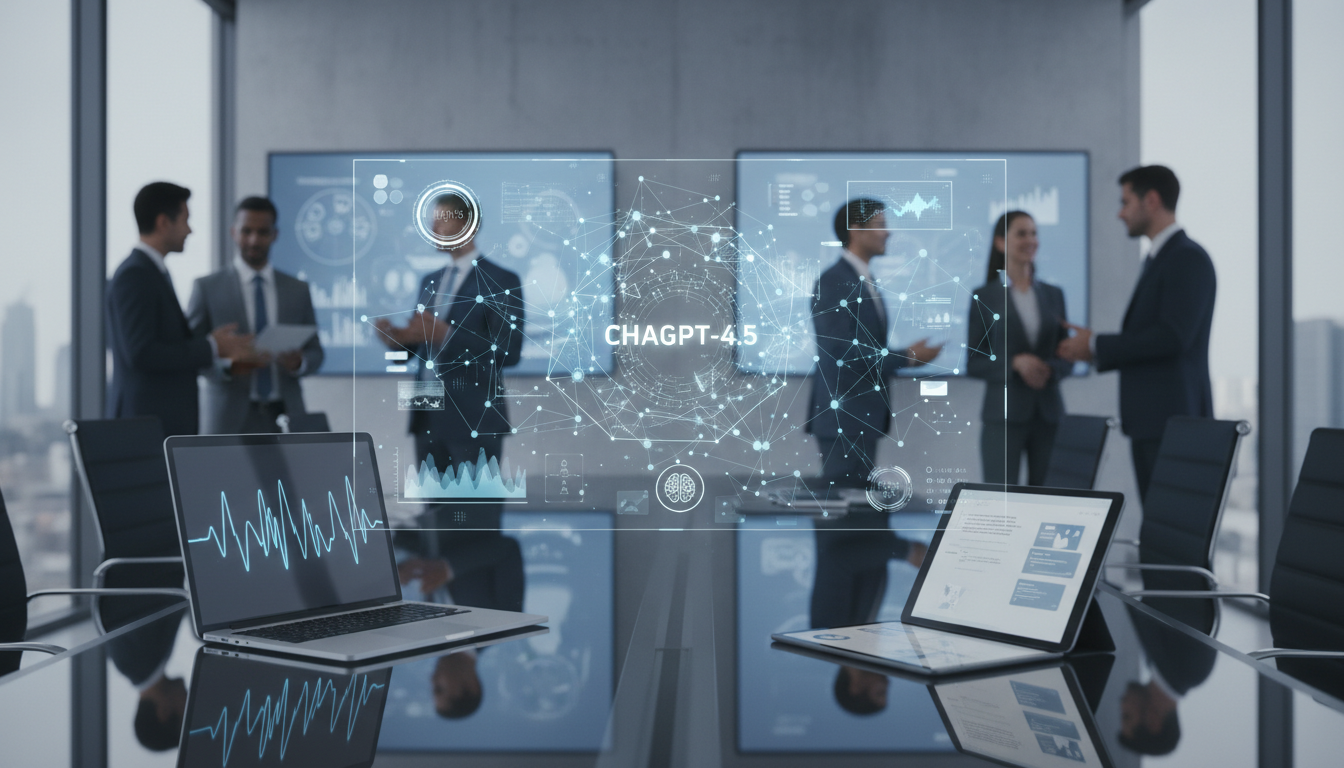 обложка для статьи про ChatGPT-4.5 мультимодальность: возможности и применение в бизнесе