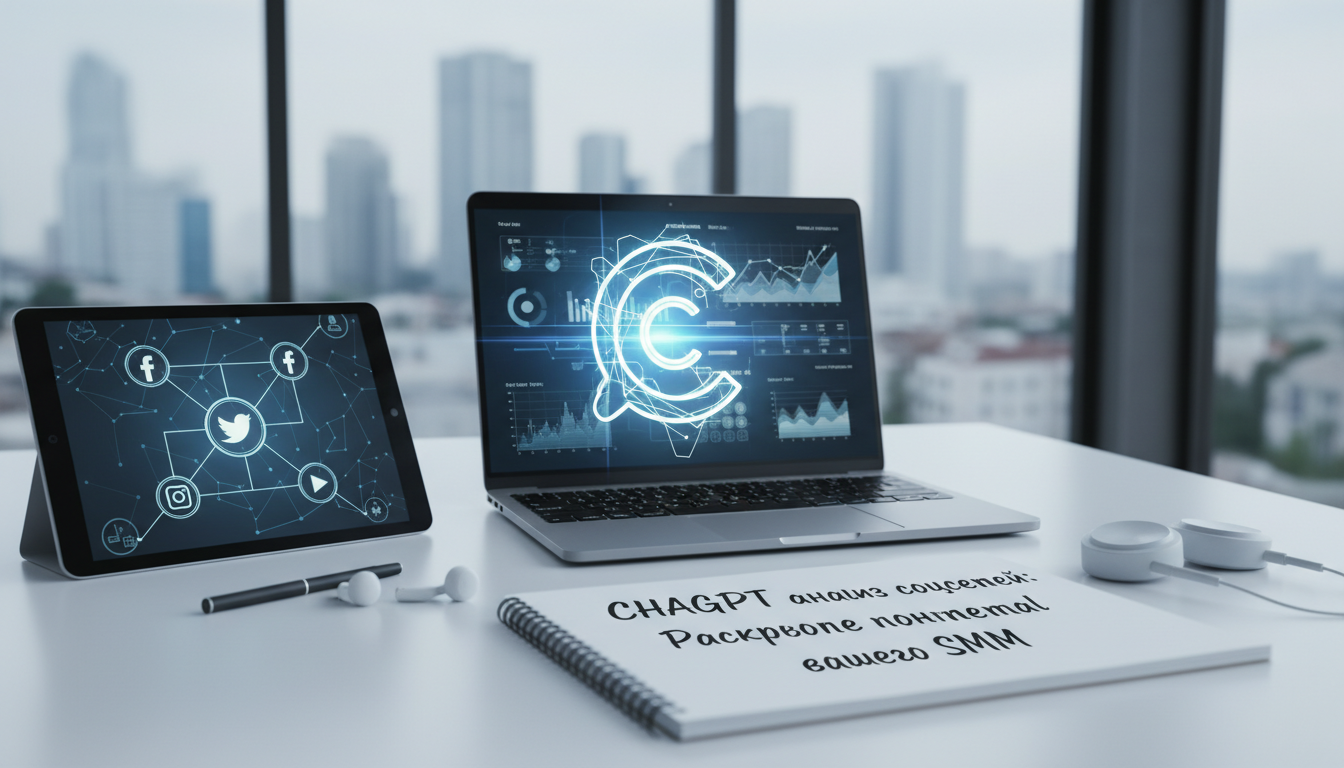 обложка для статьи про ChatGPT анализ соцсетей: Раскройте потенциал вашего SMM