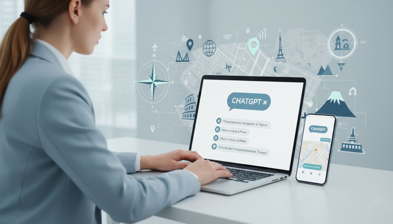 обложка для статьи про ChatGPT для путешествий: как планировать поездки быстро и удобно