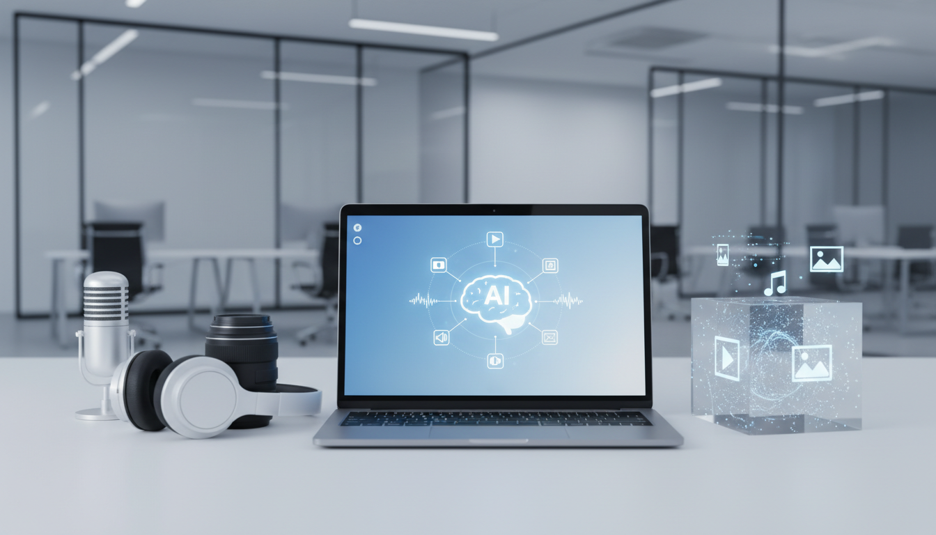 обложка для статьи про ChatGPT мультимодальный контент: создавать видео, изображения и аудио с ИИ