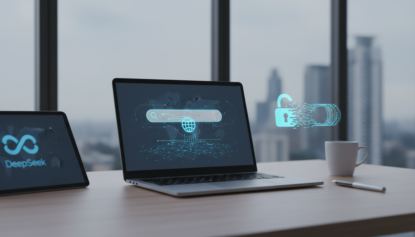 обложка для статьи про DeepSeek без VPN в России: Доступ и использование мощного AI-поиска