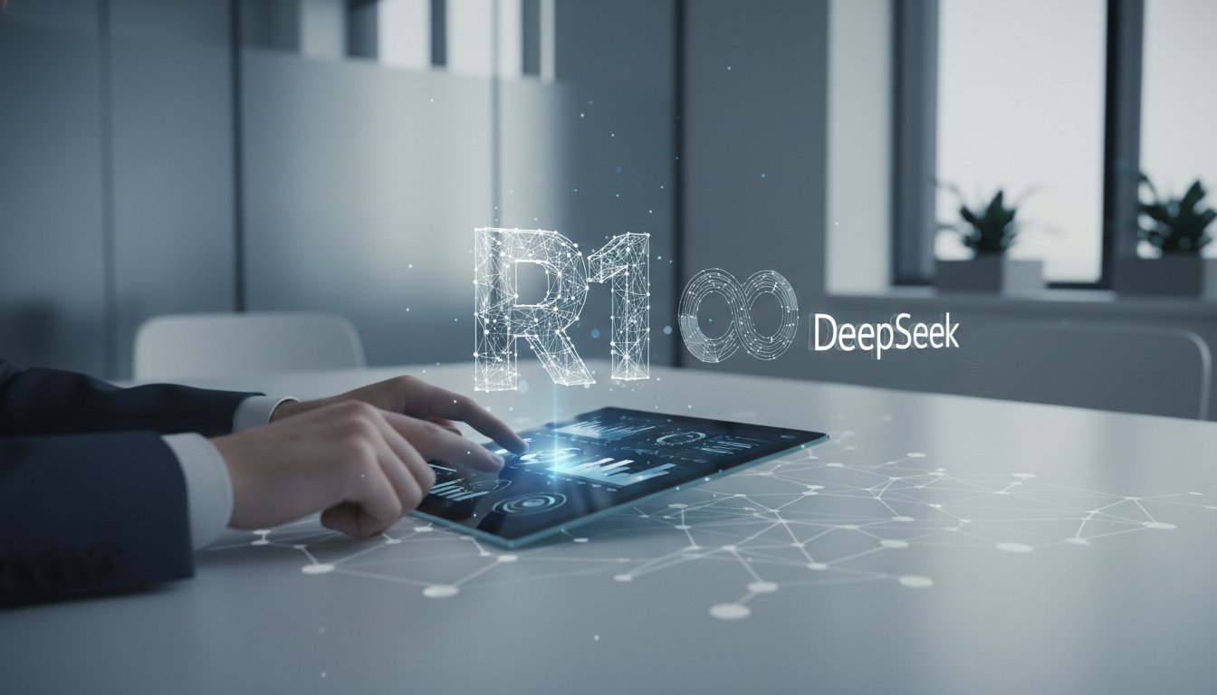 обложка для статьи про DeepSeek R1 анализ данных: Полное руководство и практическое применение