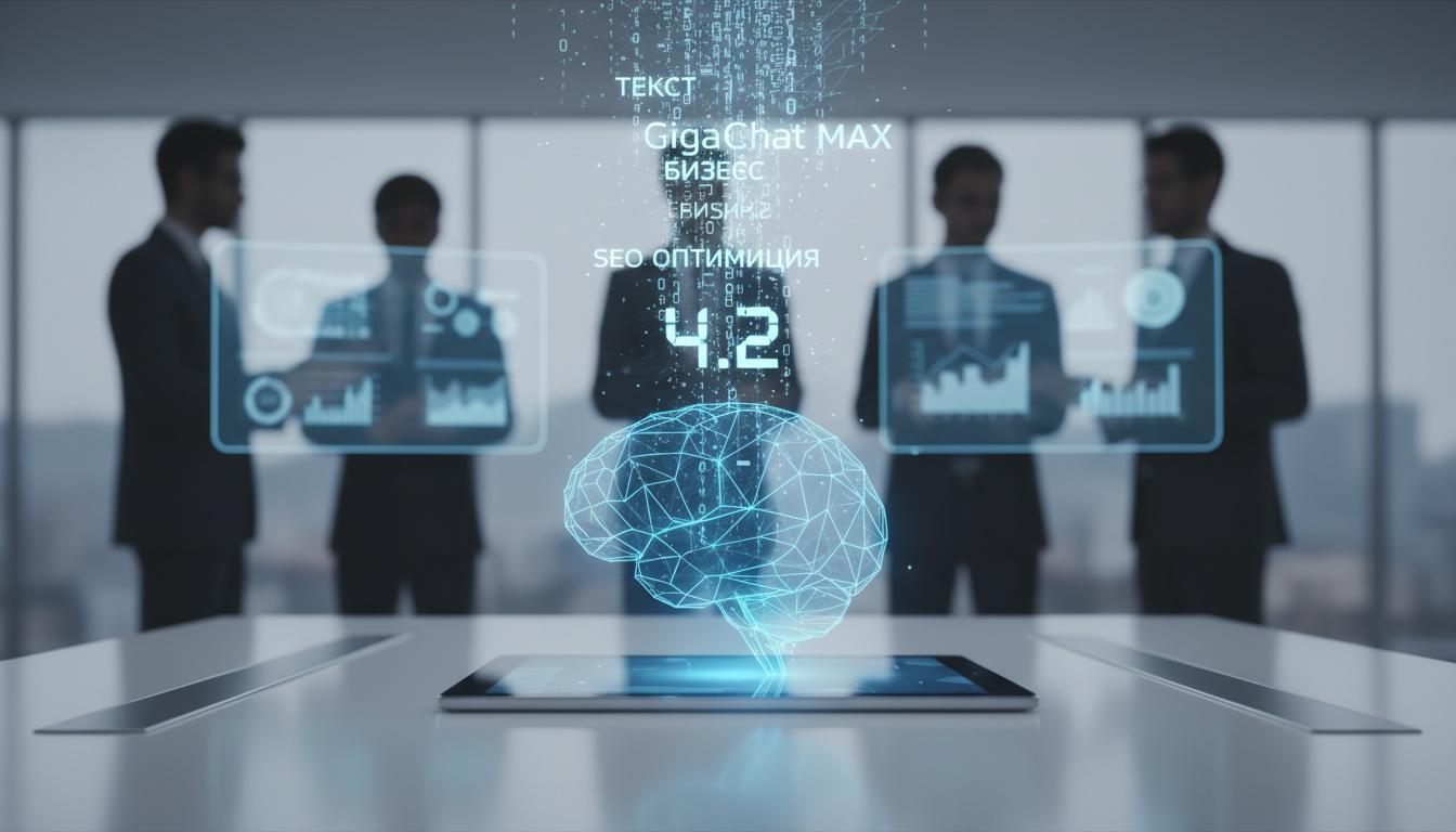 обложка для статьи про GigaChat MAX 4.2 для оптимизации текстов: возможности и преимущества для бизнеса