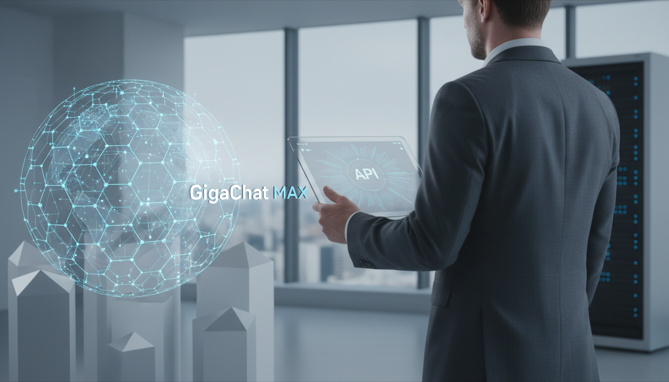 обложка для статьи про GigaChat MAX API автоматизация бизнеса: полное руководство интеграции