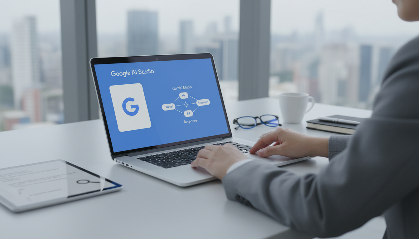 обложка для статьи про Google AI Studio тестирование: полный гайд по работе с Gemini
