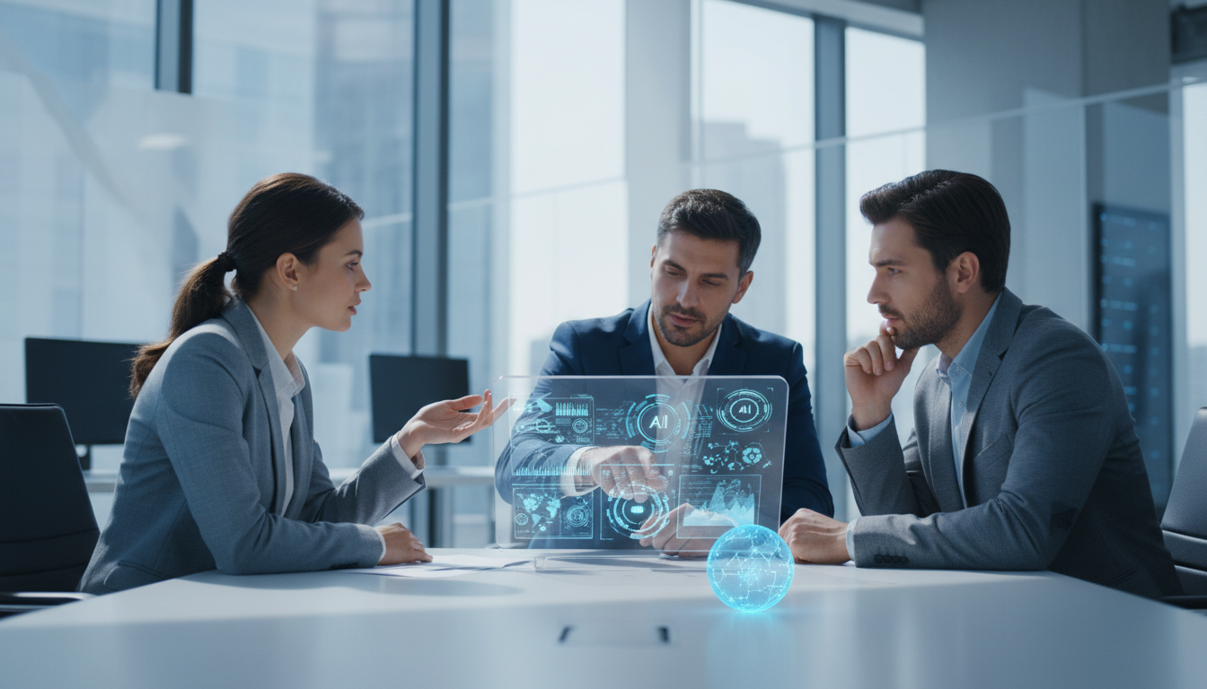 обложка для статьи про Как внедрить ИИ в малый бизнес: запуск проектов без риска и быстро