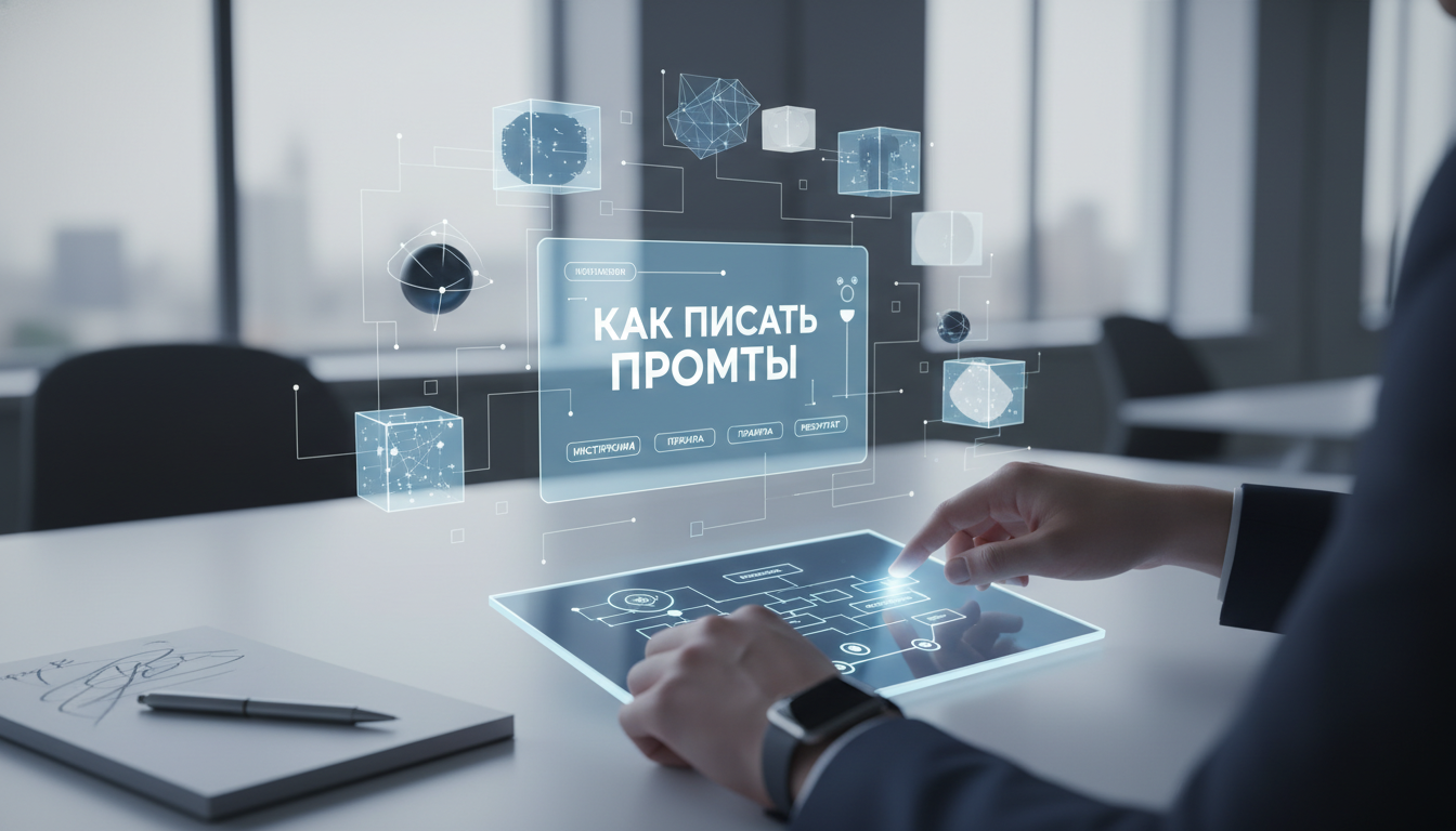 обложка для статьи про Как писать промты: инструкция и правила для стабильного результата