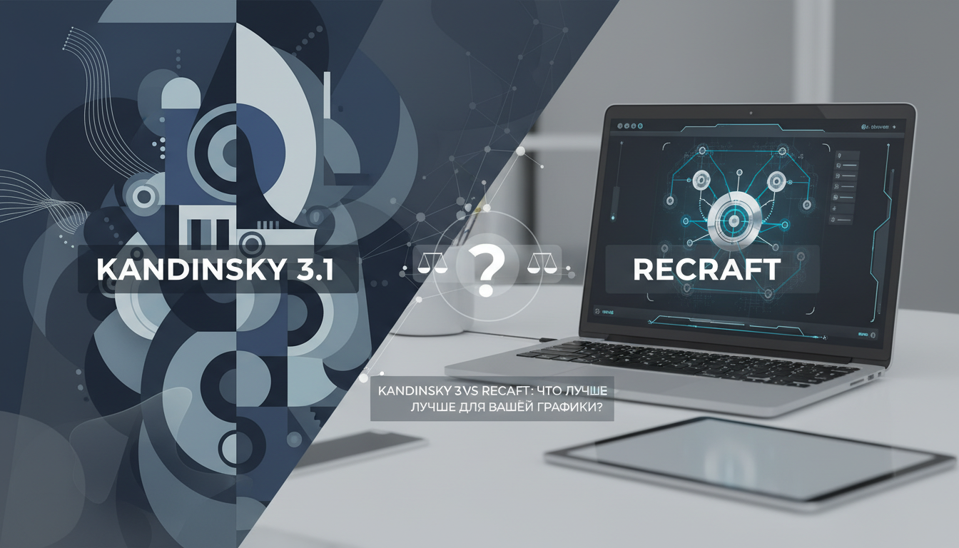 обложка для статьи про Kandinsky 3.1 vs Recraft: Что лучше для вашей графики?