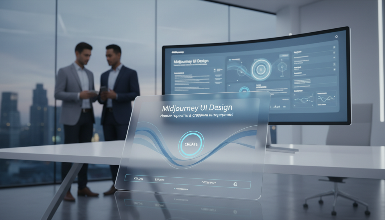 обложка для статьи про Midjourney UI дизайн: Новые горизонты в создании интерфейсов