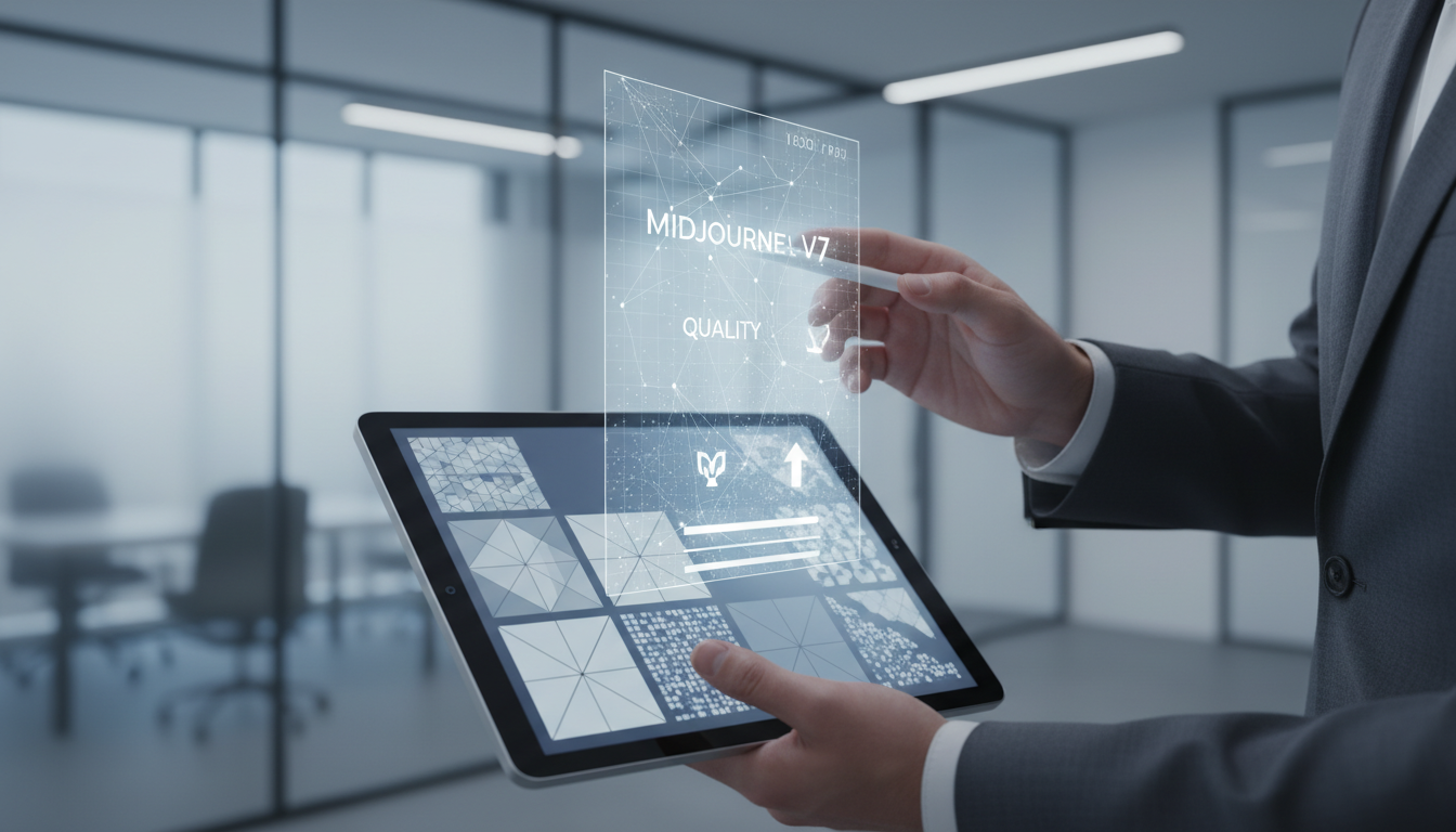обложка для статьи про Midjourney V7 детализация: как повысить качество и четкость изображений