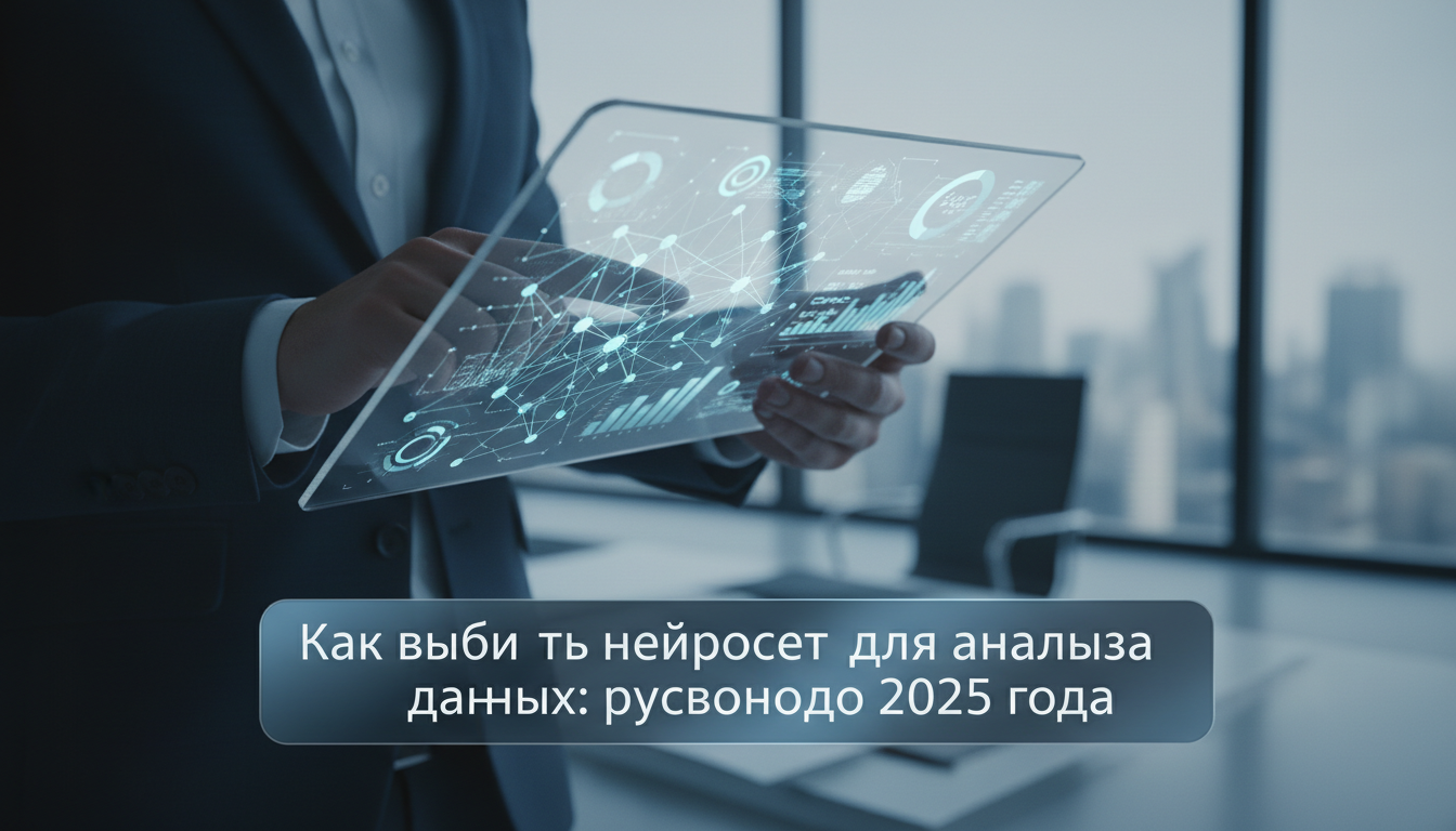обложка для статьи про Как выбрать нейросеть для анализа данных: руководство 2025 года
