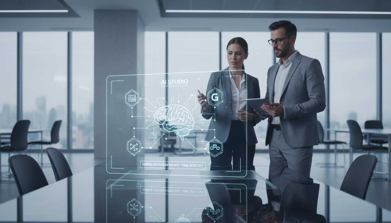 обложка для статьи про Преимущества AI Studio: Бесплатно тестируйте нейросети Gemini