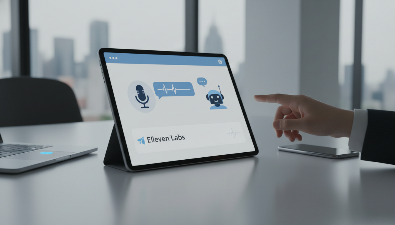 обложка для статьи про Создание голосового агента Telegram бота с Eleven Labs для бизнеса