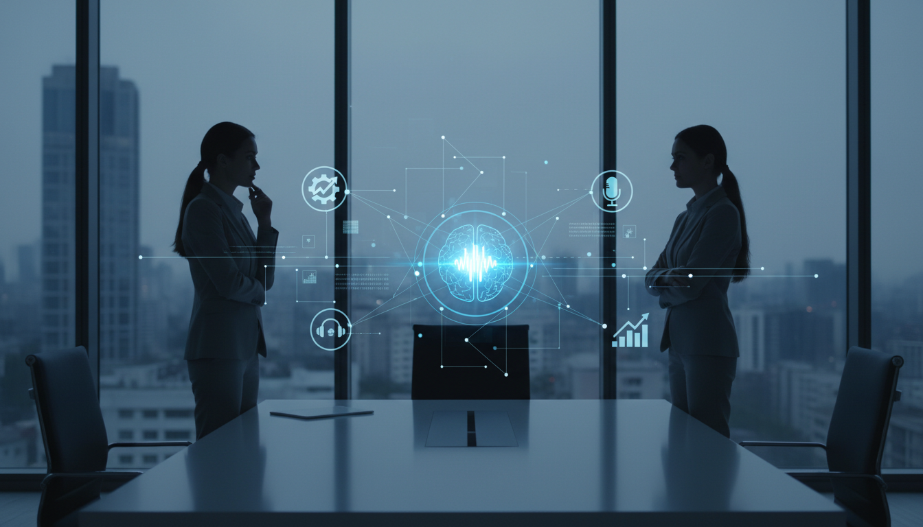 обложка для статьи про Голосовые ИИ агенты: что это и как они преобразуют бизнес