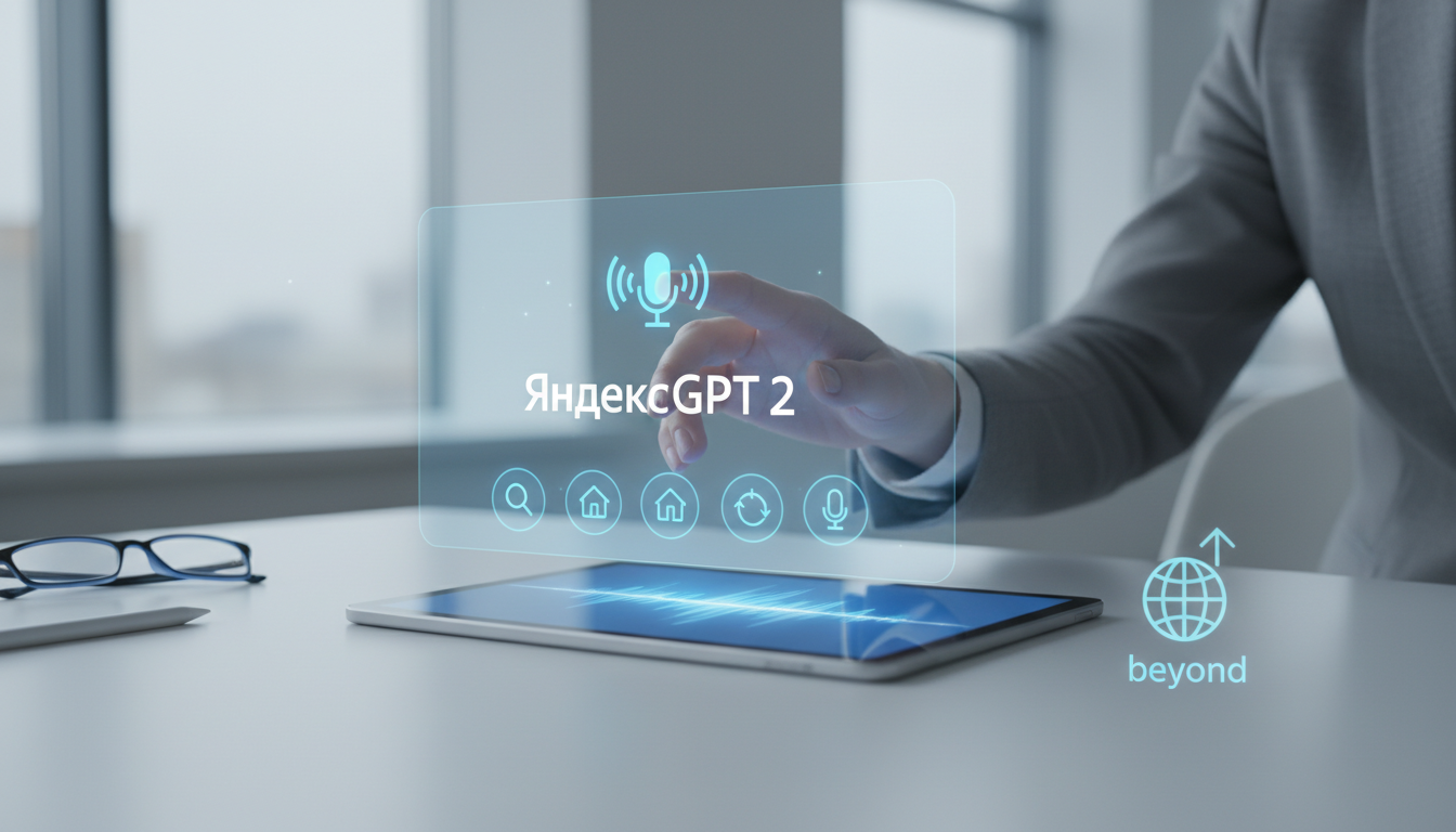 обложка для статьи про Голосовые команды YandexGPT 2: Управление браузером и не только
