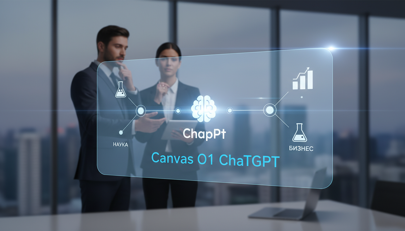 обложка для статьи про Canvas O1 ChatGPT: Инновации для науки и бизнеса
