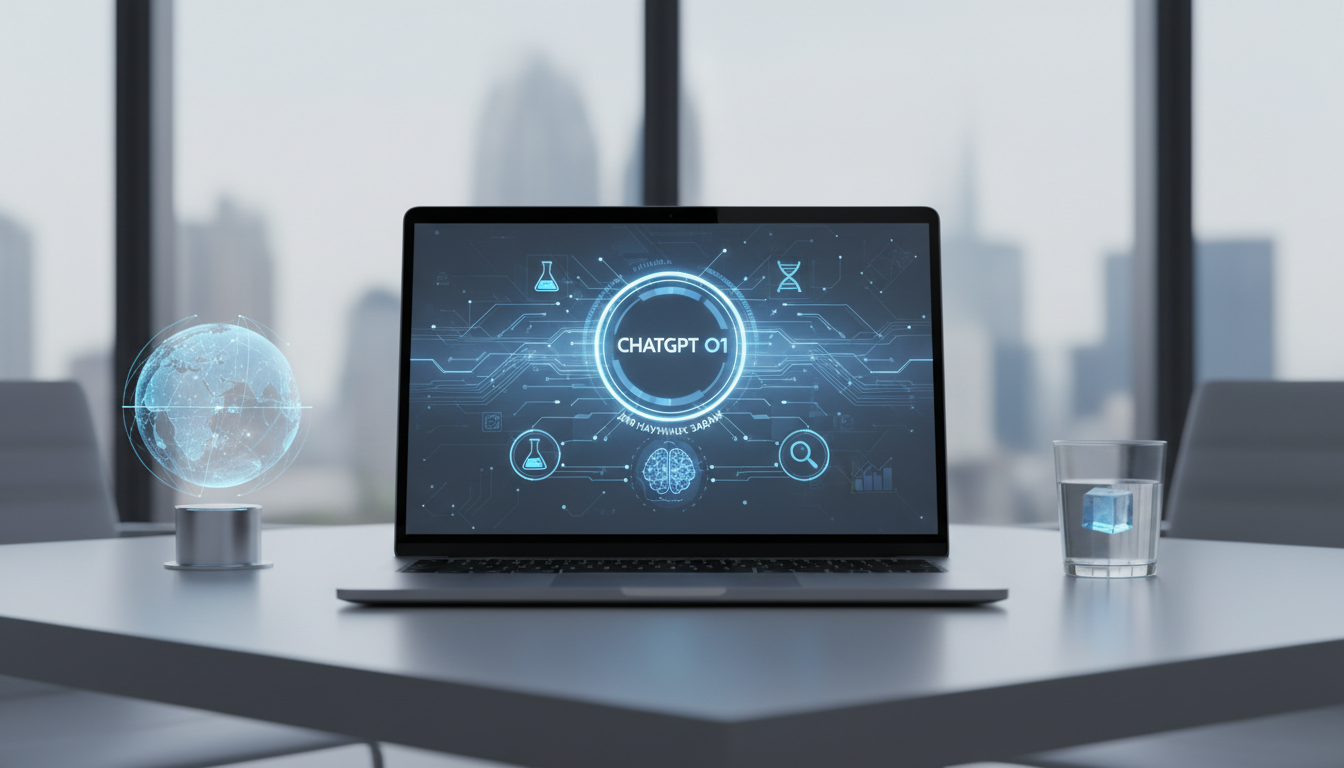 обложка для статьи про ChatGPT O1 для научных задач: Революция в исследованиях