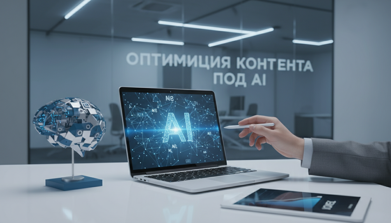 обложка для статьи про Оптимизация Контента под AI: Ваш Путеводитель по Успеху