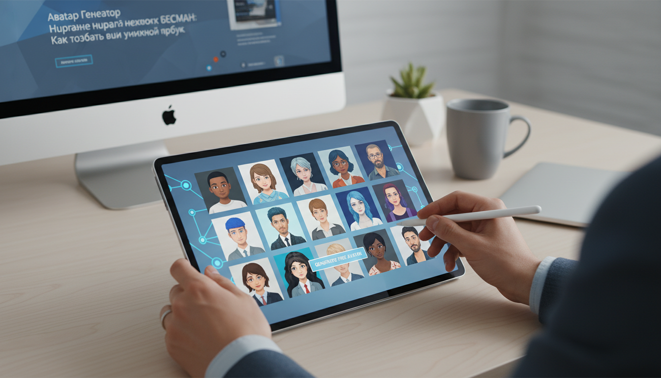 обложка для статьи про Генератор аватарок нейросеть бесплатно: как создать свой уникальный образ