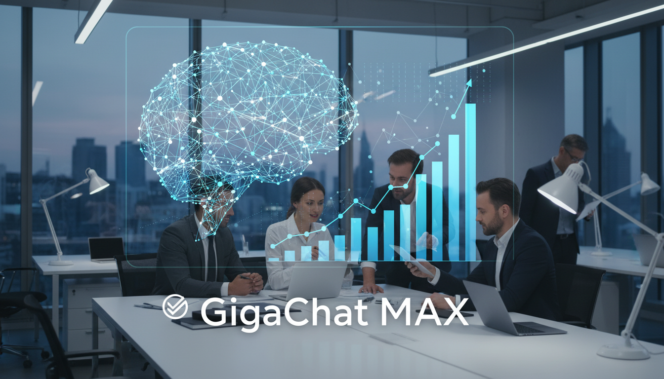 обложка для статьи про Анализ рынка GigaChat MAX: Как нейросеть Сбера меняет подход