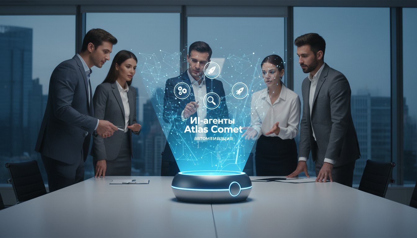 обложка для статьи про ИИ-агенты Atlas Comet автоматизация: Революция для бизнеса