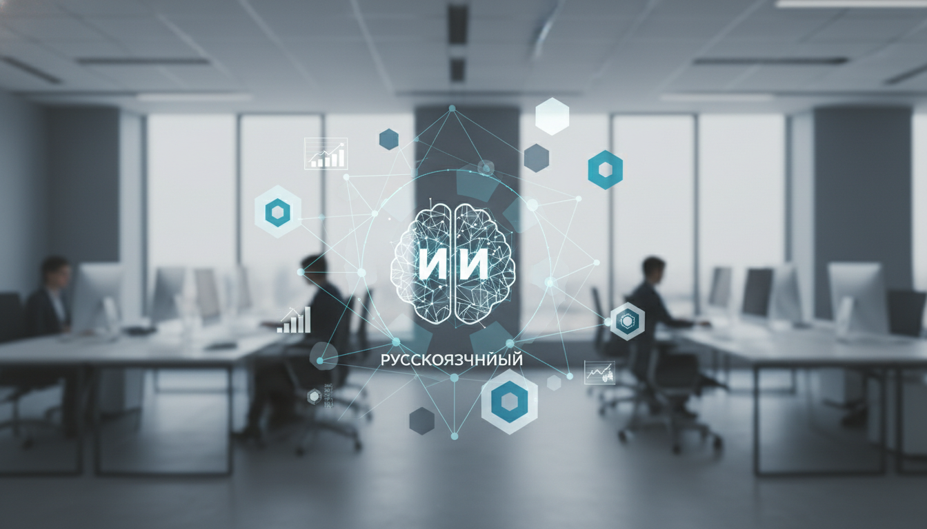 обложка для статьи про Интеграция русскоязычного ИИ: полное руководство для бизнеса