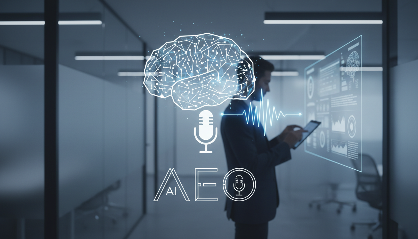 обложка для статьи про Основы AEO: Полное руководство по AI и голосовому поиску