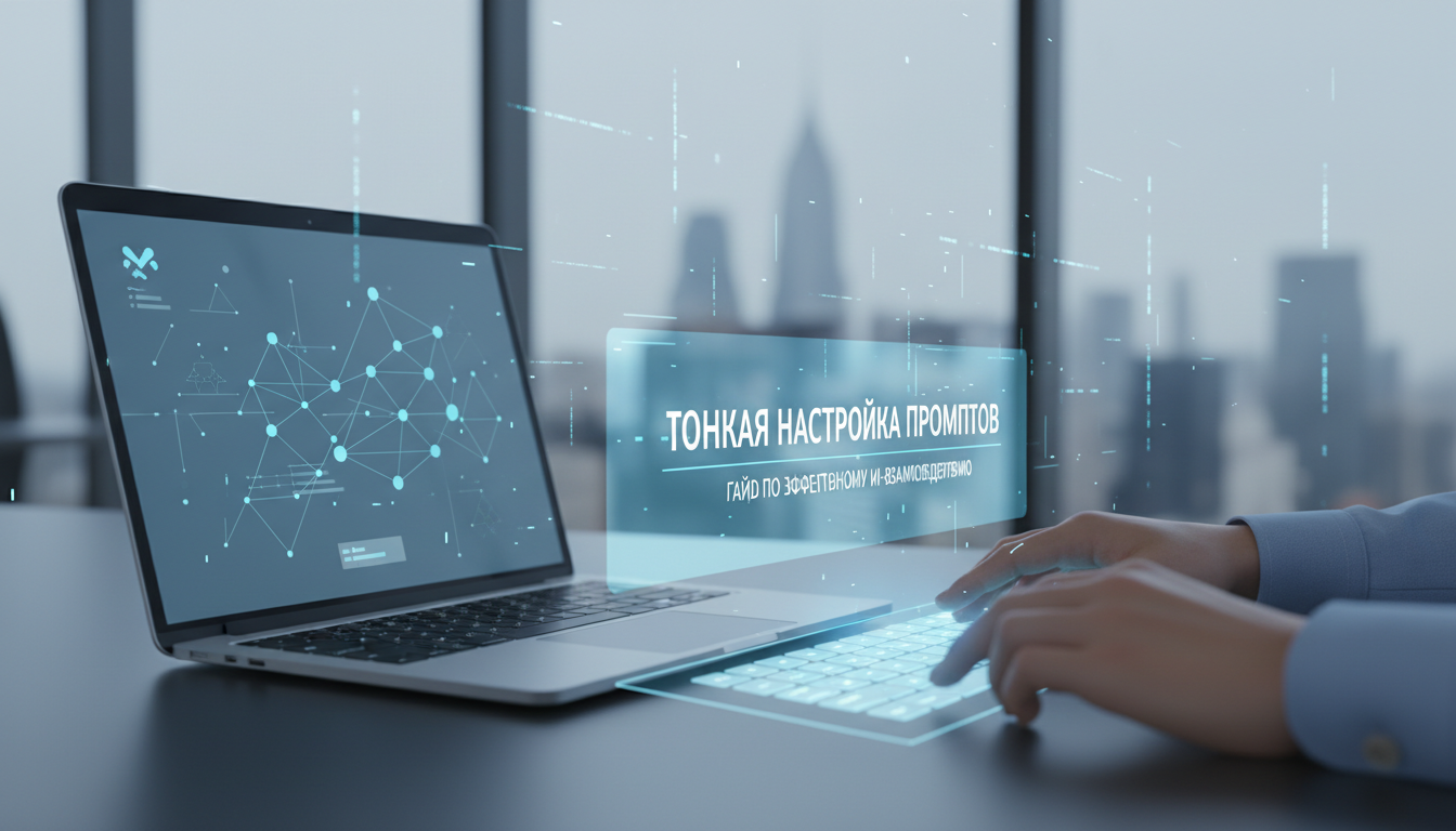 обложка для статьи про Тонкая настройка промптов: гайд по эффективному ИИ-взаимодействию