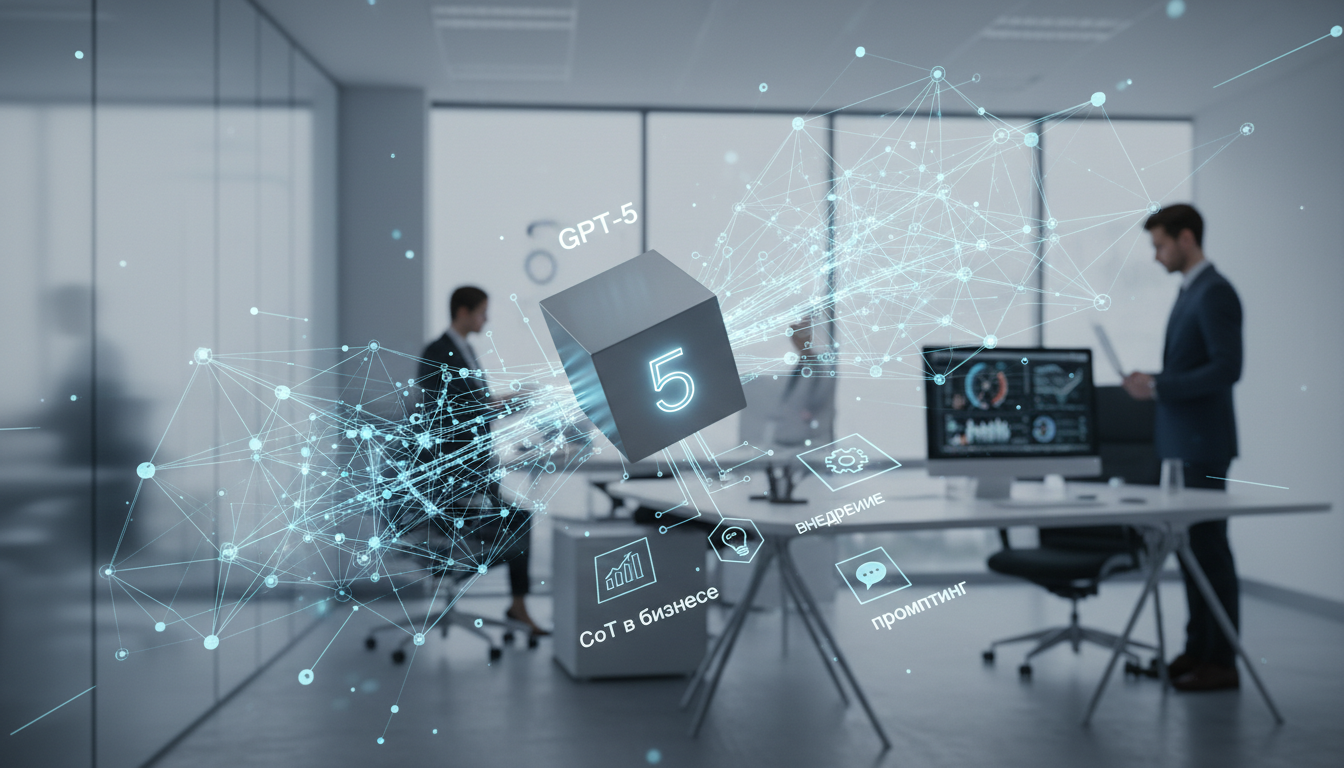 обложка для статьи про Цепочка мышления GPT-5: CoT в бизнесе, внедрение и промптинг