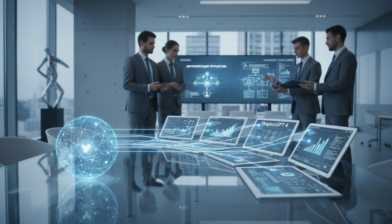 обложка для статьи про YandexGPT 4 интеграция: Автоматизация процессов и повышение эффективности