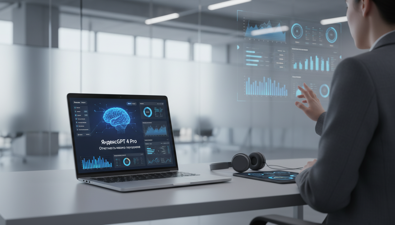 обложка для статьи про Отчетность нового поколения: YandexGPT 4 Pro для аналитических отчетов