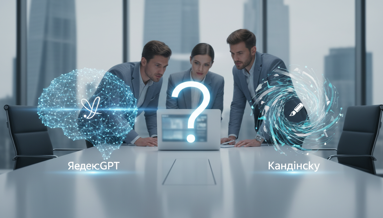 обложка для статьи про YandexGPT и Kandinsky: какую нейросеть выбрать новичку?