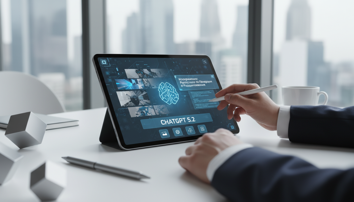 обложка для статьи про ChatGPT 5.2 Изображения: Руководство по Генерации и Редактированию