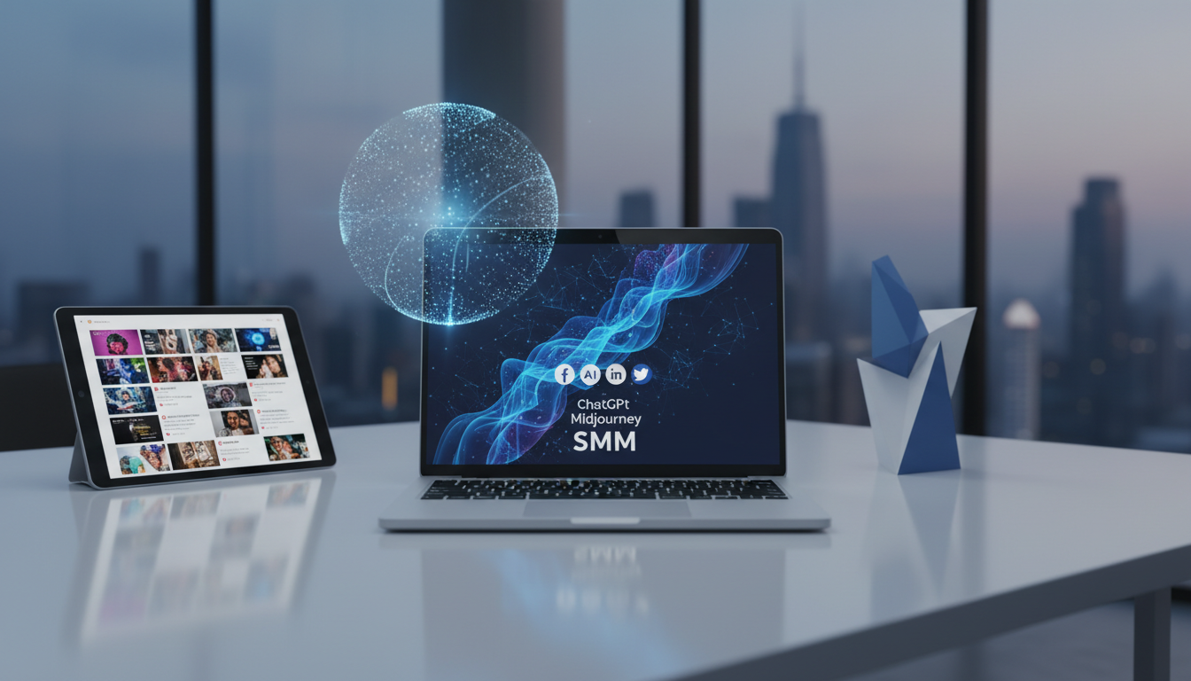 обложка для статьи про ChatGPT Midjourney SMM: уникальный контент для соцсетей